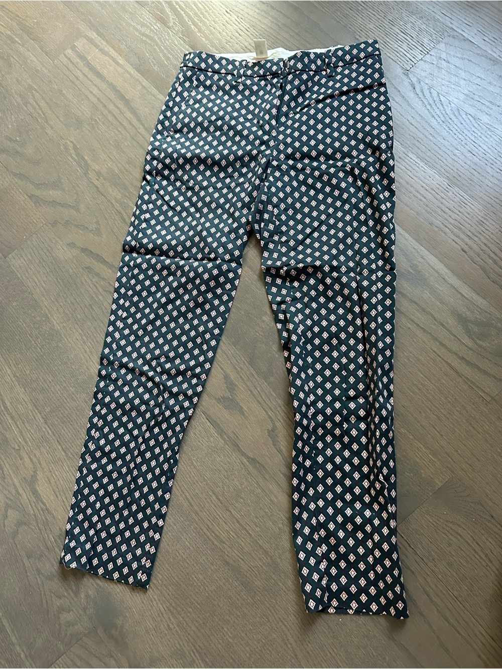 H&M geometric skinny leg slacks us size 4